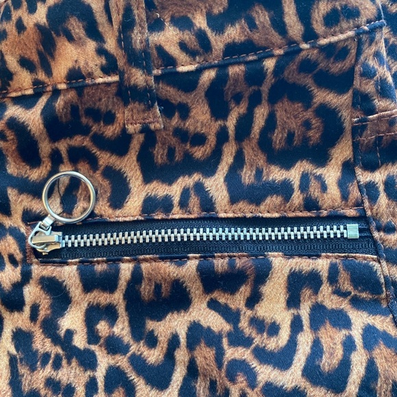 NWOT Zara Animal Print Skinny Pants - Picture 5 of 9